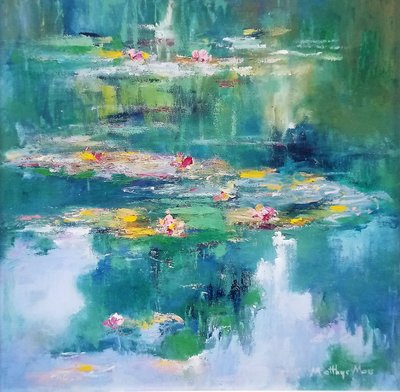 Impressionistische lelievijver door Matthys Moss