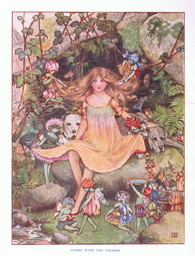 Viooltje met de feeën, illustratie uit Lady Anns Sprookjes, 1914 door Maud Tindal Atkinson