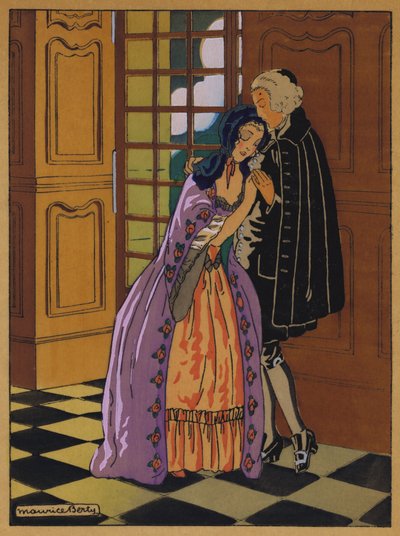 Illustratie voor Histoire de Manon Lescaut door Maurice Berty