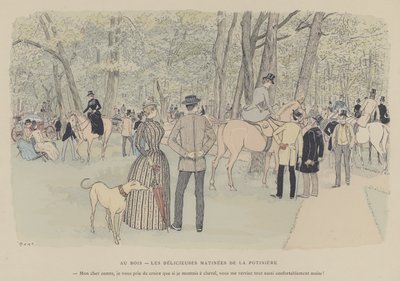 Illustratie voor Paris Brillant door Maurice Charles Mathieu Bonvoisin