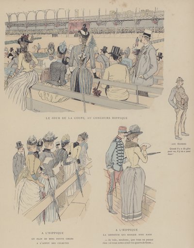 Illustratie voor Paris Brillant door Maurice Charles Mathieu Bonvoisin
