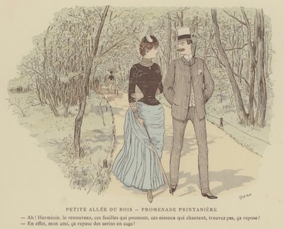 Illustratie voor Paris Brillant door Maurice Charles Mathieu Bonvoisin