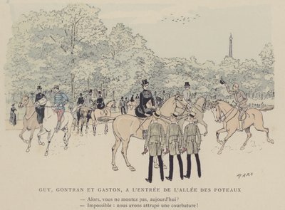 Illustratie voor Paris Brillant door Maurice Charles Mathieu Bonvoisin
