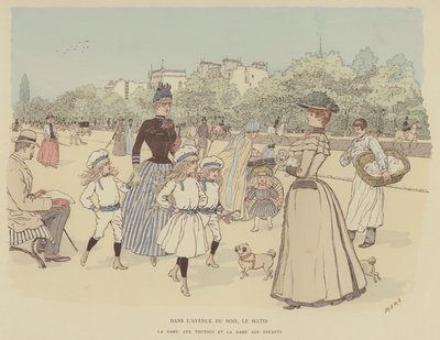 Illustratie voor Paris Brillant door Maurice Charles Mathieu Bonvoisin