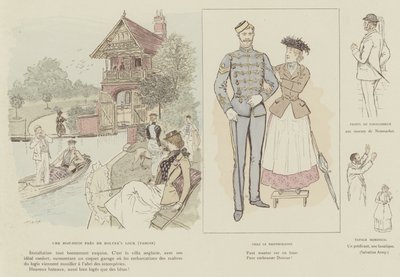Illustratie voor La Vie De Londres door Mars door Maurice Charles Mathieu Bonvoisin