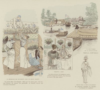 Illustratie voor La Vie De Londres door Mars door Maurice Charles Mathieu Bonvoisin