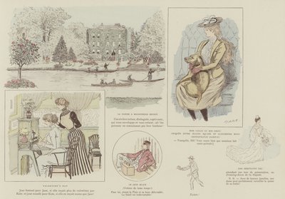 Illustratie voor La Vie De Londres door Mars door Maurice Charles Mathieu Bonvoisin