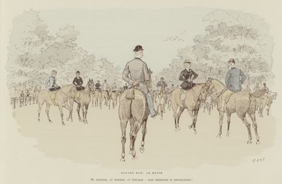 Illustratie voor La Vie De Londres door Mars door Maurice Charles Mathieu Bonvoisin