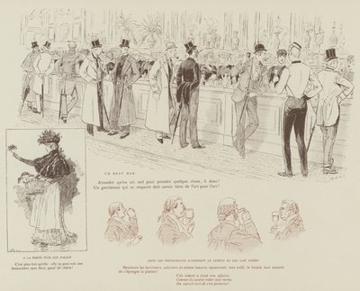 Illustratie voor La Vie De Londres door Mars door Maurice Charles Mathieu Bonvoisin