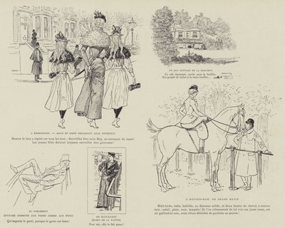 Illustratie voor La Vie De Londres door Mars door Maurice Charles Mathieu Bonvoisin