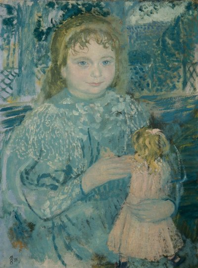 Meisje met een pop (Thérèse Watillaux) door Maurice Denis