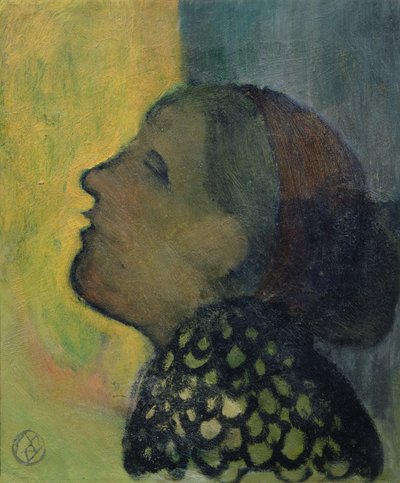 Hoofd Opgeheven in Profiel, c.1890 door Maurice Denis