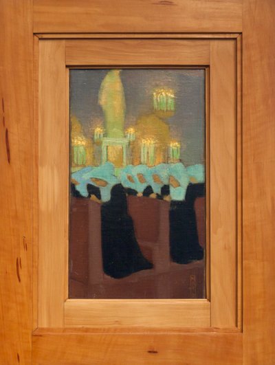 Ochtendmis (Nonnen in gebed) door Maurice Denis