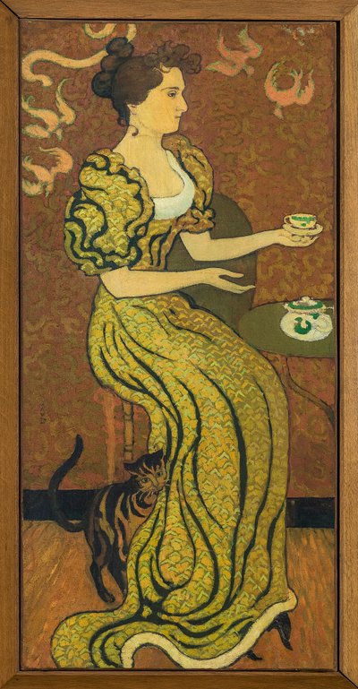 Portret van Madame Ranson bij de Kat circa 1892 door Maurice Denis