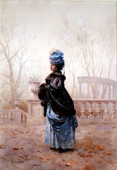 Een Elegante Dame door Maurice Leloir