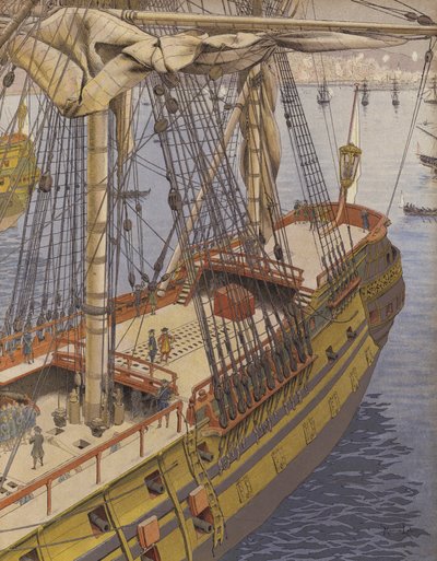 Bombardement van Algiers, Duquesne observeert de effecten door Maurice Leloir