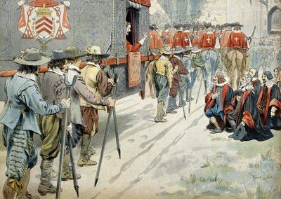 Geschiedenis van Frankrijk: In 1642, Kardinaal Richelieu door Maurice Leloir