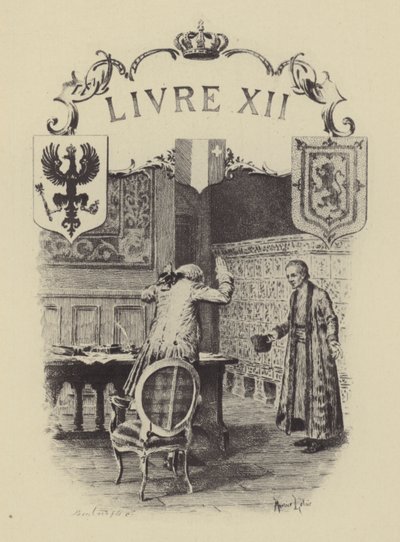 Illustratie voor Boek XII van Les Confessions de Jean-Jacques Rousseau (gravure) door Maurice Leloir
