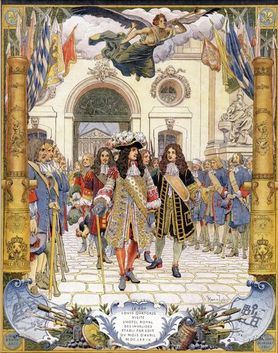 Lodewijk XIV, bekend als de Zonnekoning door Maurice Leloir