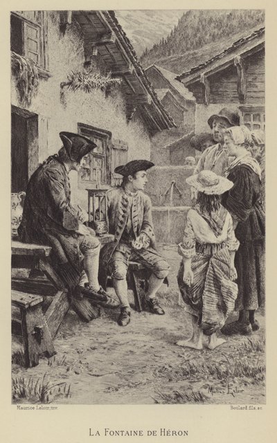 De fontein van Hero door Maurice Leloir