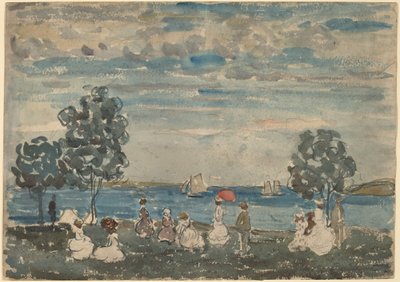 Figuren op een Strand door Maurice Brazil Prendergast
