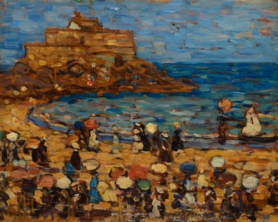 Zeegezicht–St. Malo door Maurice Prendergast