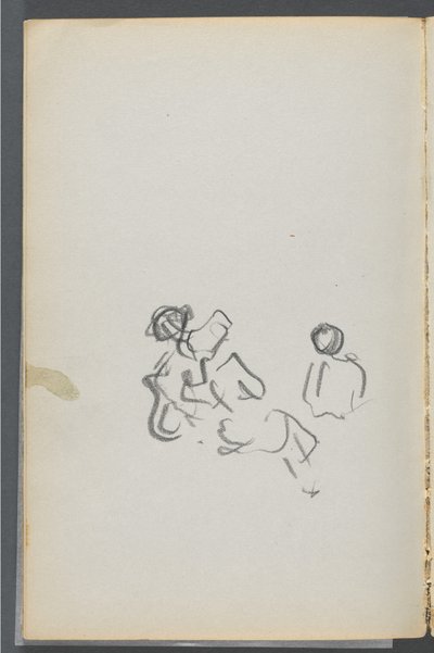 Schetsboek, The Dells, nr. 127, pagina 054: Figuren door Maurice Prendergast