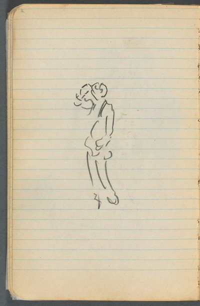Schetsboek, pagina 071: Figuur door Maurice Prendergast