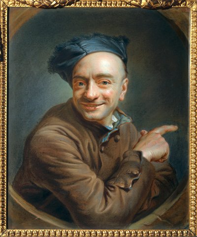 Autoportret en rieur - Zelfportret in de lach ... door Maurice Quentin de La Tour