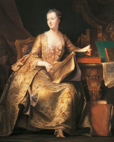 Portret van Marquise de Pompadour, c.1755 door Maurice Quentin de La Tour