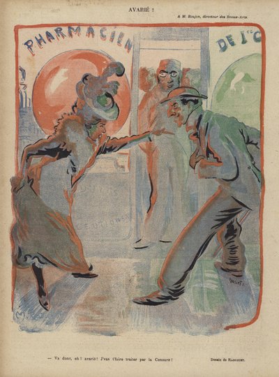 Illustratie voor Le Rire door Maurice Radiguet