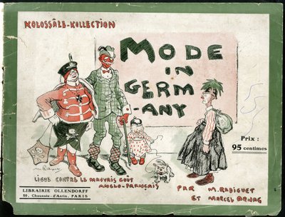 in Mode in Duitsland, ca. 1915 - Oorlog van 14-18, Duitsland Pruisen, Mode, Lelijkheid door Maurice Radiguet