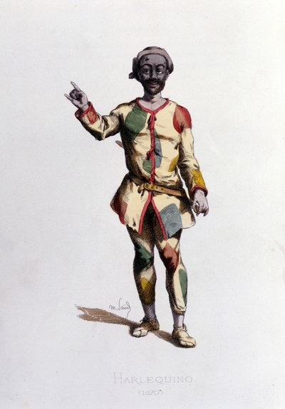 Harlekijn in 1570. Maurice Sand 