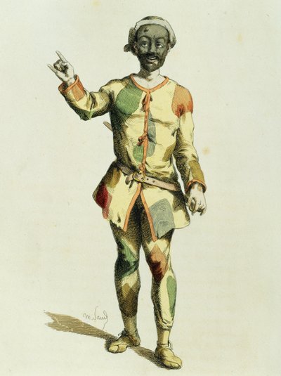 Harlekijn in 1570 door Maurice Sand