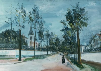 De voorstadstraat door Maurice Utrillo