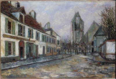 dorpsplein door Maurice Utrillo