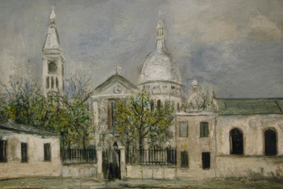 Kerk van St. Pierre de Montmartre door Maurice Utrillo