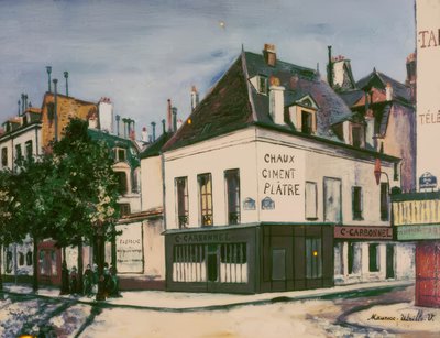 Het huis Carbonnel, Quai de la Tournelle door Maurice Utrillo
