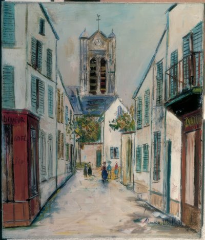 Pariser Straße door Maurice Utrillo