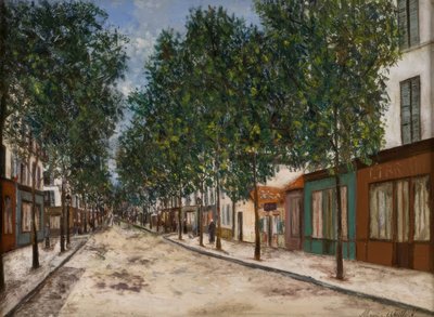 Weg naar Puteaux door Maurice Utrillo