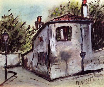 Het huis van Berlioz door Maurice Utrillo