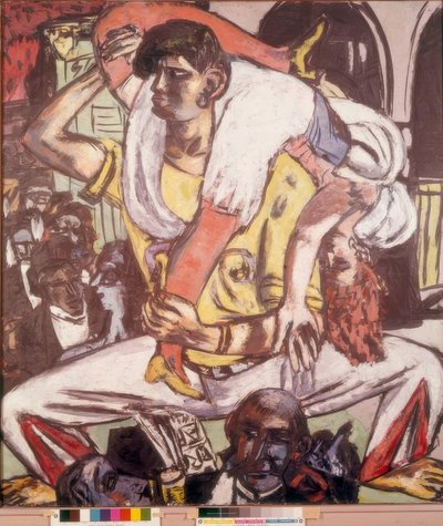Apachendans door Max Beckmann