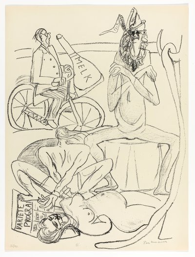 Circus, plaat 12 uit Day and Dream door Max Beckmann