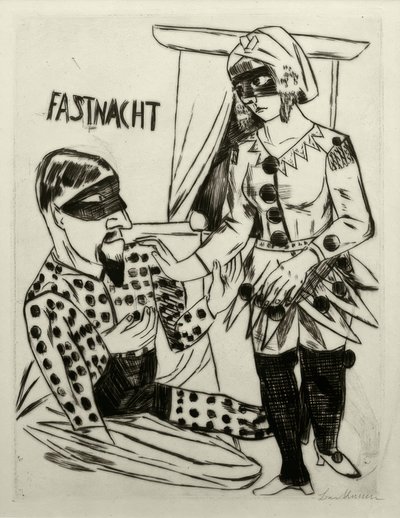 Vastenavond door Max Beckmann