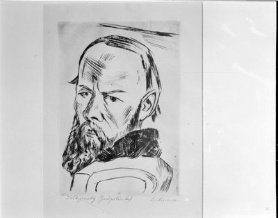 Fedor Dostojevski Max Beckmann door Max Beckmann