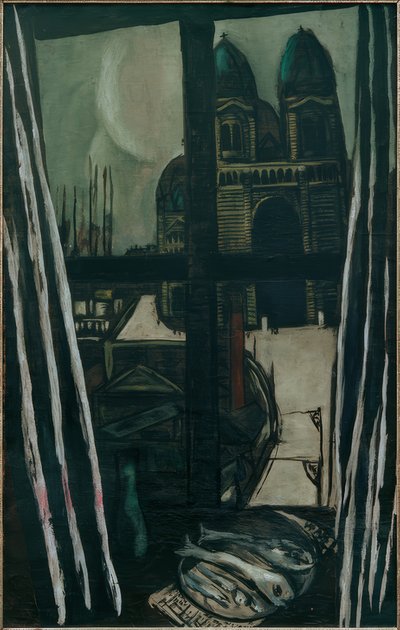 Kerk in Marseille door Max Beckmann