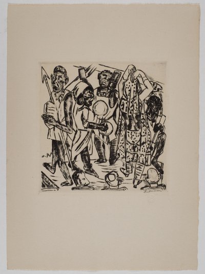 ‘Zwarte dans’ door Max Beckmann