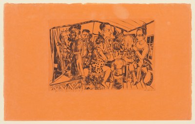 Platte 2 der Serie: Jährlicher Jahrmarkt door Max Beckmann