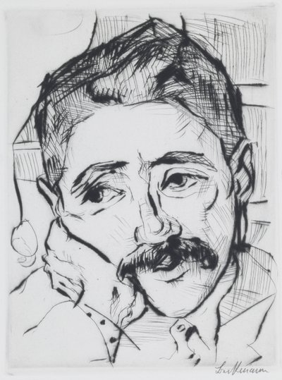 Portret van Walter Carl door Max Beckmann