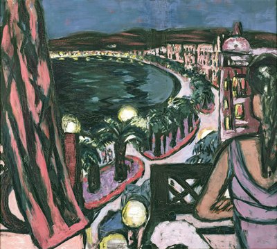 Promenade des Anglais, Nice door Max Beckmann